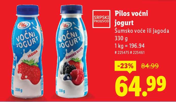 Pilos Voćni jogurt