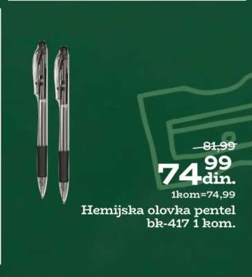 Hemijska olovka pentel bk-417 1 kom.