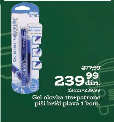 Gel olovka tts+patrone
