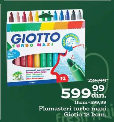 Flomasteri turbo maxi