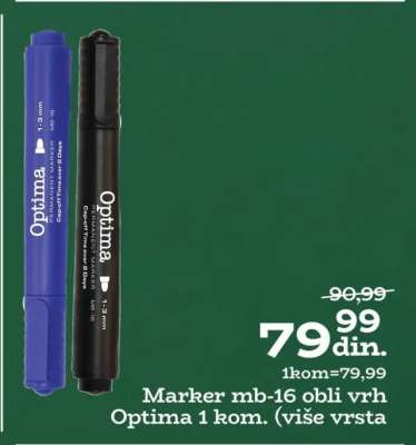 Marker mb-16 obli vrh Optima 1 kom.