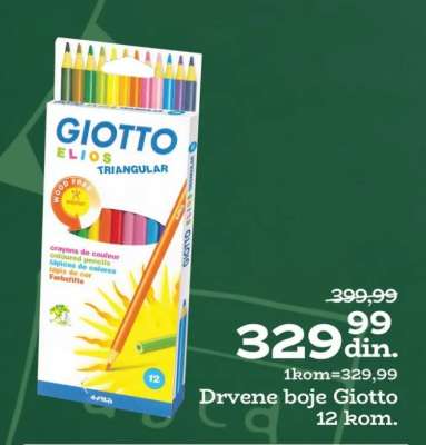 Drvene boje Giotto 12 kom.