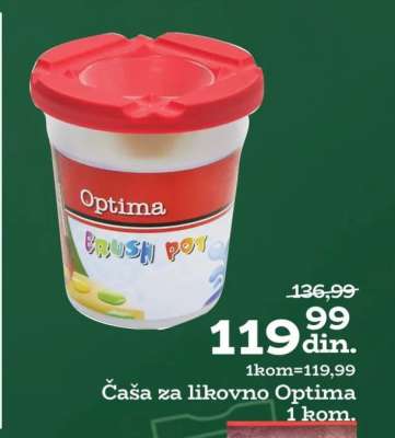 Čaša za likovno Optima