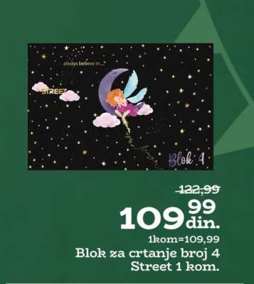 Blok za crtanje broj 4 Street