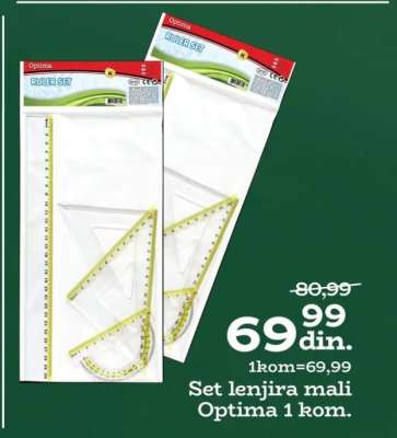 Set lenjira mali Optima 1 kom.