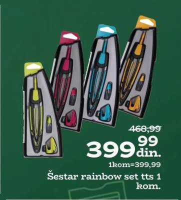 Šestar rainbow set tts 1 kom.