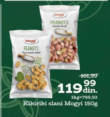 Kikiriki slani Mogyi 150g
