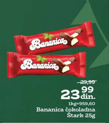 Bananica čokoladna Štark 25g
