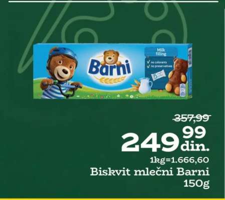Biskvit mlečni Barni