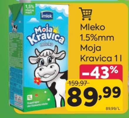 Mleko 1.5%mm Moja Kravica 1l