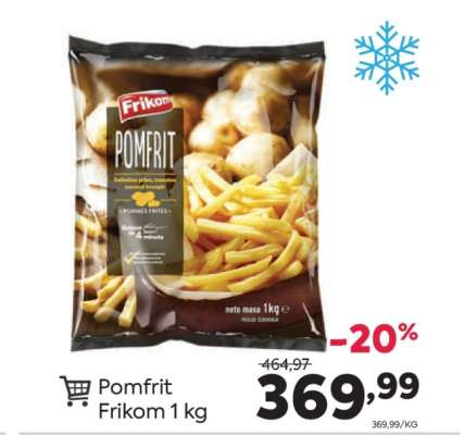 Pomfrit Frikom 1 kg