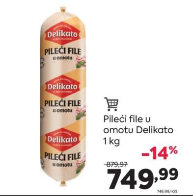 Pilecí file u omotu Delikato 1 kg