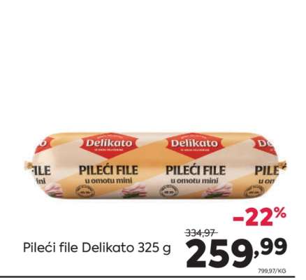 Pileći file Delikato 325 g