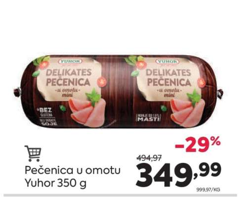 Pečenica u omotu Yuhor 350 g