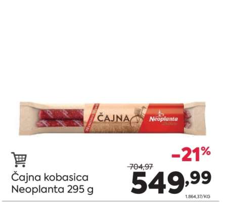 Čajna kobasica Neoplanta 295 g