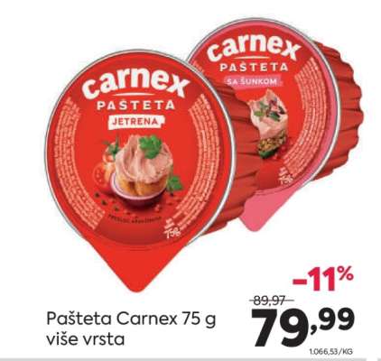 Pašteta Carnex 75 g