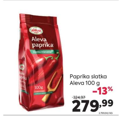 Paprika slatka Aleva 100 g