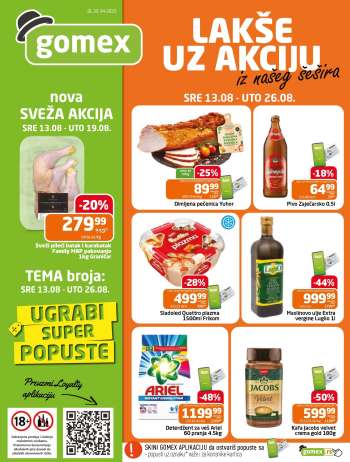 Gomex katalog - 13.08.2025 - 26.08.2025.