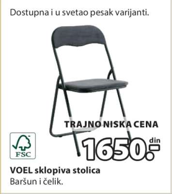 VOEL sklopiva stolica