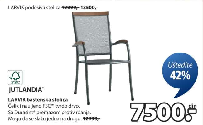 LARVIK BAŠTENSKA STOLICA