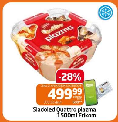 Sladoled Quattro plazma 1500ml Frikom