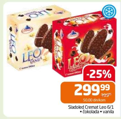 Sladoled Cremat Leo 6/1