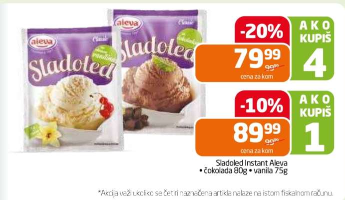 Sladoled Instant Aleva