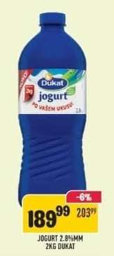 Jogurt 2.8%mm 2kg Dukat