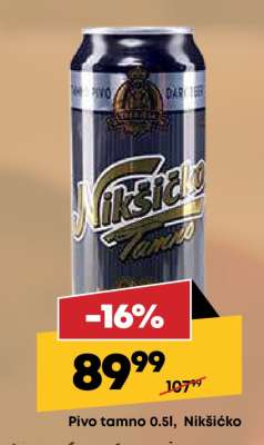 Pivo tamno 0,5l, Nikšićko