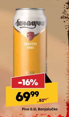 Pivo 0.5l, Banjalučko