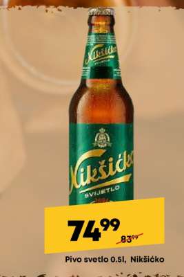 Pivo svetlo 0.5l, Nikšičko