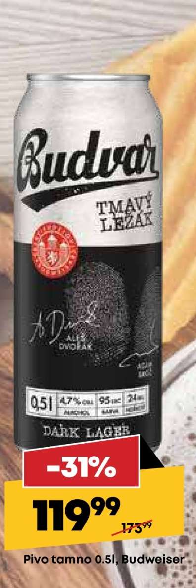 Pivo tamno 0.5l, Budweiser