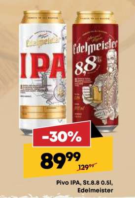 Pivo IPA, St.8.8 0.5l, Edelmeister