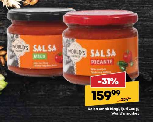 Salsa umak blagi, ljuti 300g, World's market