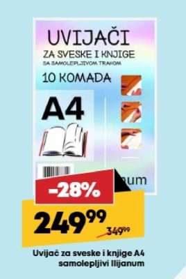 Uvijač za sveske i knjige A4 samolepljivi liljanum