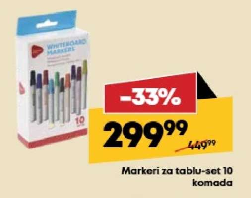 Markeri za tablu-set 10 komada