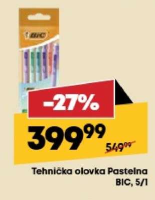 Tehnička olovka Pastelna BIC, 5/1