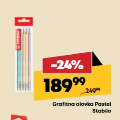 Grafitna olovka Pastel Stabilo