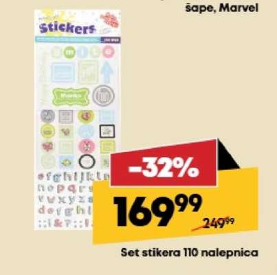 Set stikera 110 nalepnica
