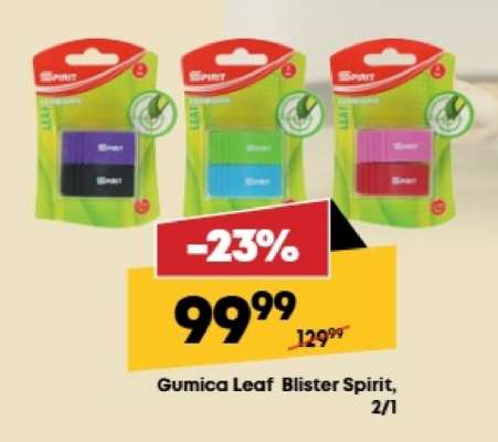 Gumica Leaf Blister Spirit, 2/1