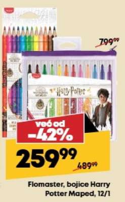 Flomaster, bojice Harry Potter Maped, 12/1
