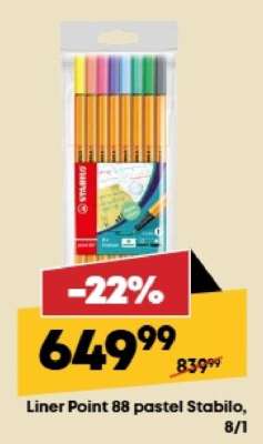 Liner Point 88 pastel Stabilo, 8/1