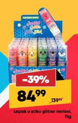 Lepak u stiku glitter mirisni