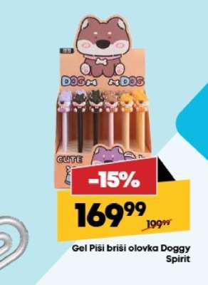 Gel Piši briši olovka Doggy Spirit