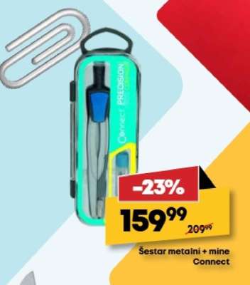 Šestar metalni + mine Connect