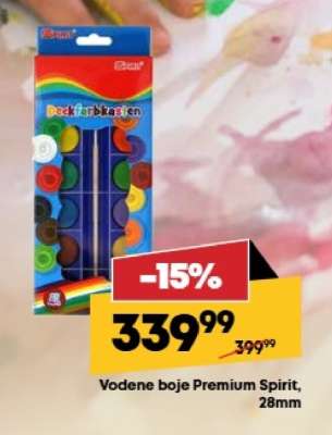 Vodene boje Premium Spirit, 28mm