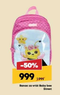 Ranac za vrtić Baby bee Street