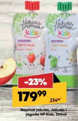 Napitak jabuka, Jabuka i jagoda NP Kids, 200ml