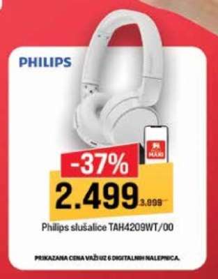 Philips slušalice TAH4209WT/00