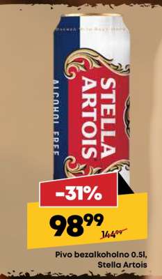 Pivo bezalkoholno 0.5l, Stella Artois
